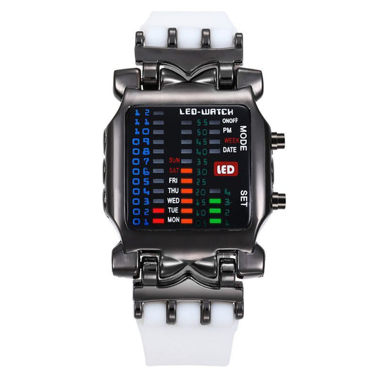 Montre LED Digitale Homme – Design Futuriste & High-Tech