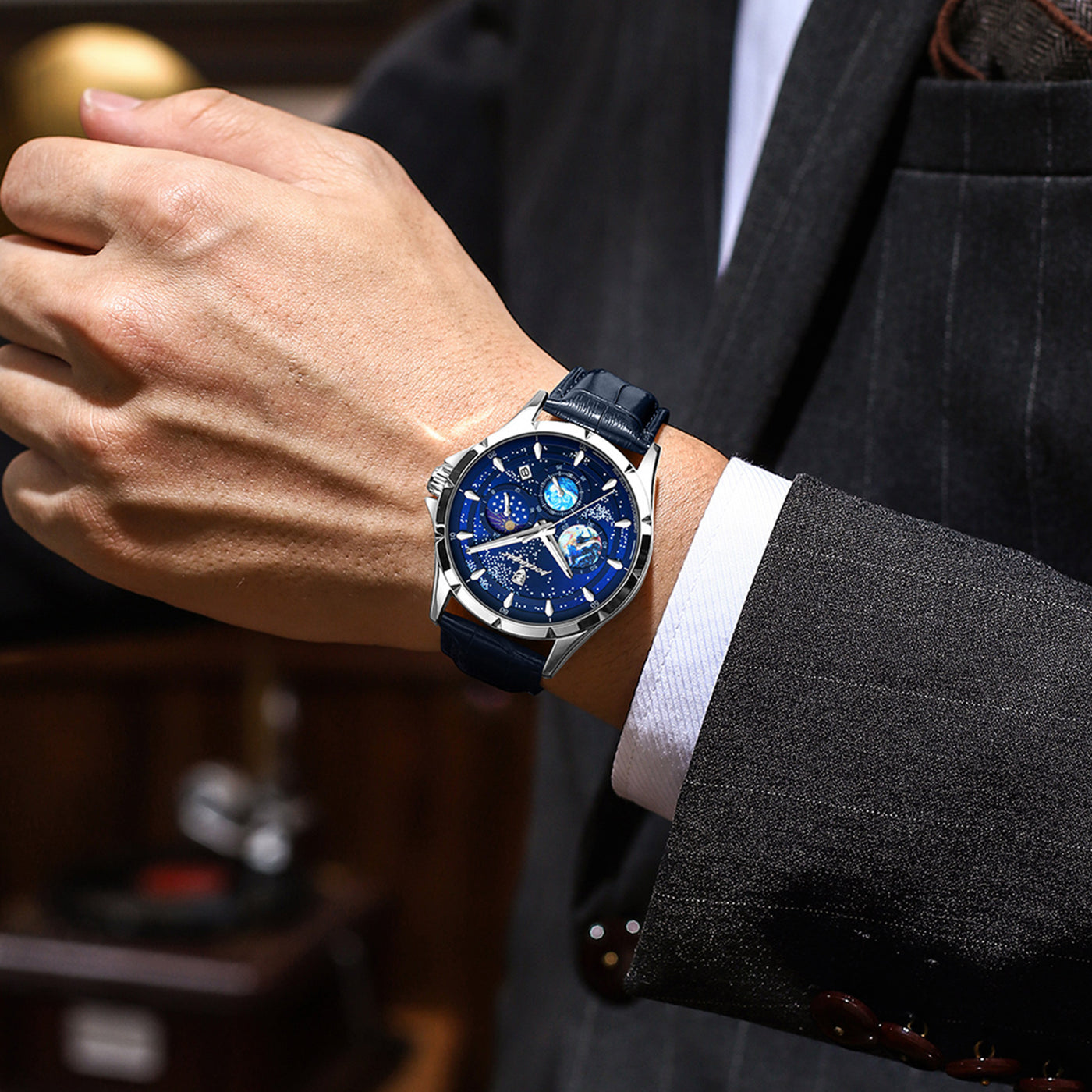 POEDAGAR 916 - MONTRE DE LUXE POUR HOMME